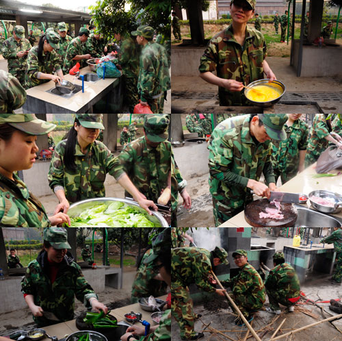 戰地野炊，小伙伴們各司其職